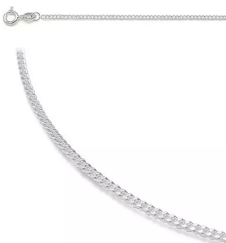 Hopeinen riipusketju, panssari - Hopeiset riipusketjut - 1160-38 - 1