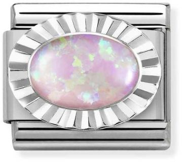 Nomination Silver Shine pala Ovaali Rosa Opaali 330507-38 - Composable Classic - 330507-38 - 1