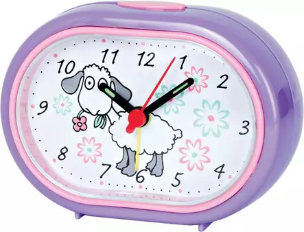 lastenherätyskello lilalla lampaalla - Lasten herätyskellot - 5700-08 - 1