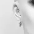 Rodos kreoli zirkonein - Hopeiset korvakorut - CKK218 - 2