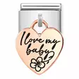 Nomination Heart I love my baby - Nomination combosable classic - 431803-08 - 1
