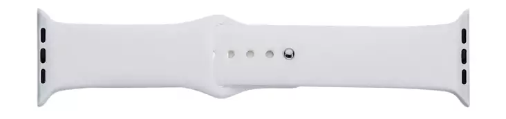 Apple Watch Silikoniranneke Valkoinen 0356-38 - Älykellorannekkeet - 0356-38 - 1