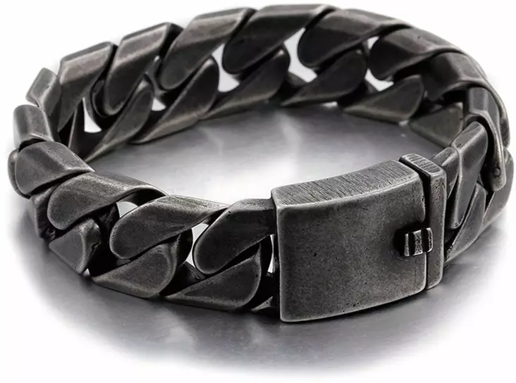 Carlton Jeans Panssariranneketju Ter=C3=A4s GRK008 1 - Teräksiset rannekorut - GRK008 - 1