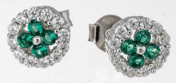 Diana-tyyliset korvakorut RHK408 - Hopeiset korvakorut - RHK408 - 1