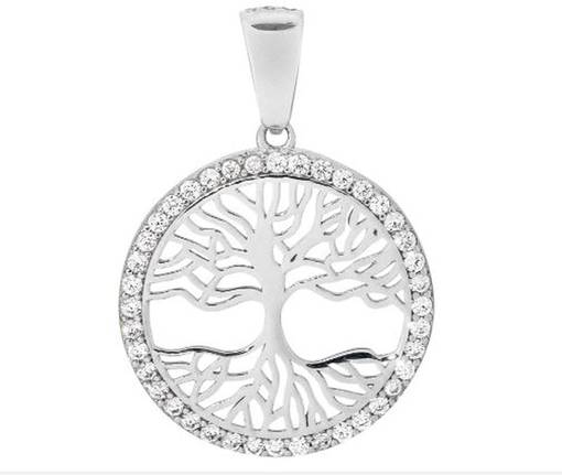 El=C3=A4m=C3=A4npuu-riipus pieni 280068 - Hopeiset kaulakorut - H280068 - 1