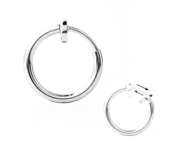 Fake Hoop Korvakoru 5063 - Teräksiset korvakorut - 5063-8 - 1