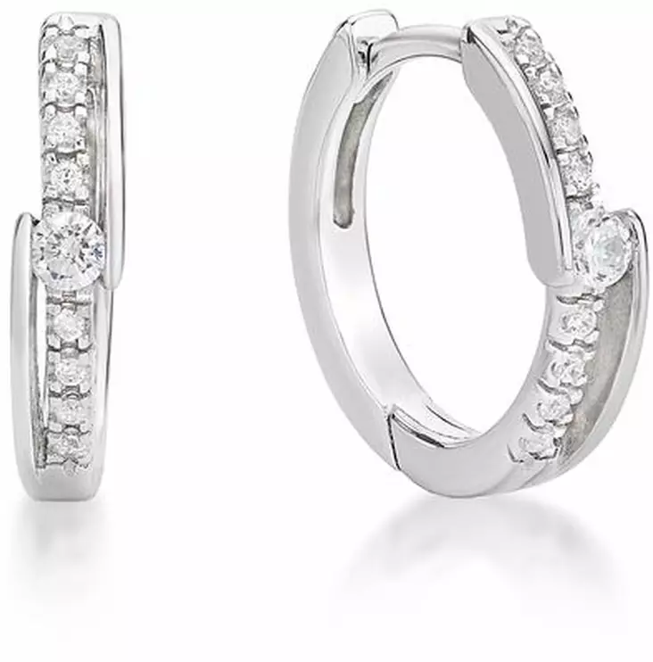 Hoop korvarenkaat - Hopeiset korvakorut - CKK108 - 1