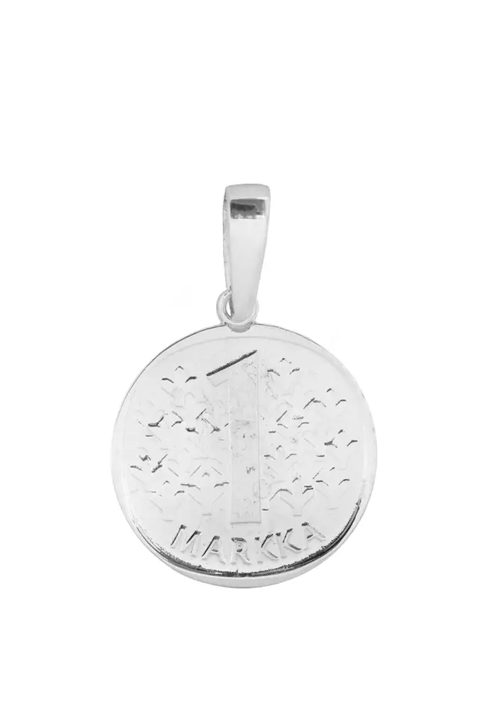 HOPEARIIPUS MARKKA - Hopeiset riipukset - TK10918 - 1