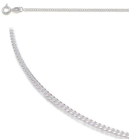 Hopeinen riipusketju, panssari - Hopeiset riipusketjut - 1160-38 - 1