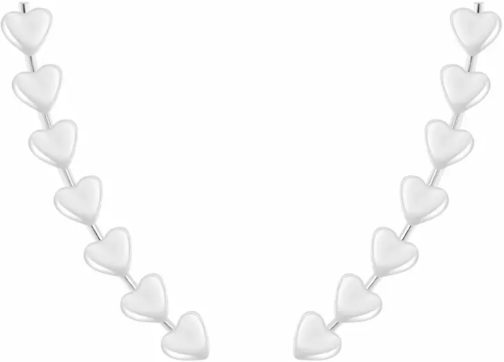 Kiipij=C3=A4 Korvakorut Heart 7 Y4278 - Hopeiset korvakorut - Y4278 - 1