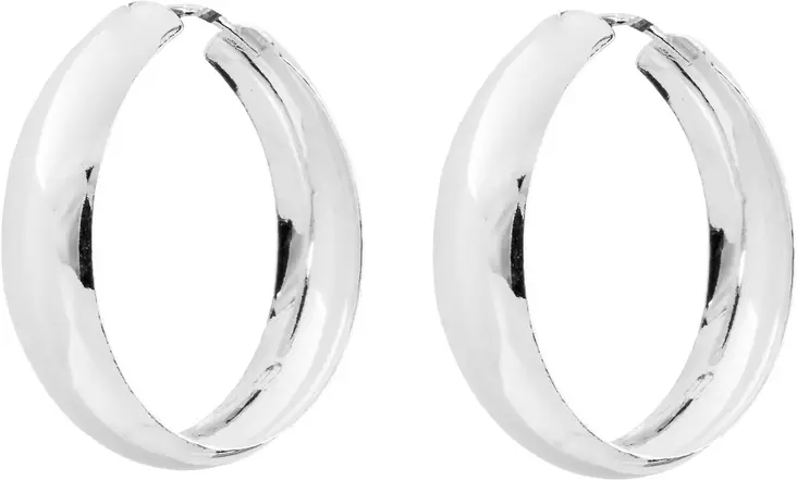 Korvarenkaat 5x20mm - Hopeiset korvakorut - H3018 - 1