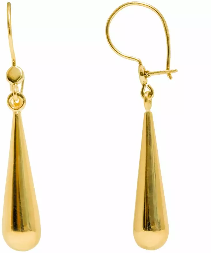 Kyynel korvakoru koukku K40028 - Kultaiset korvakorut - K40028 - 1