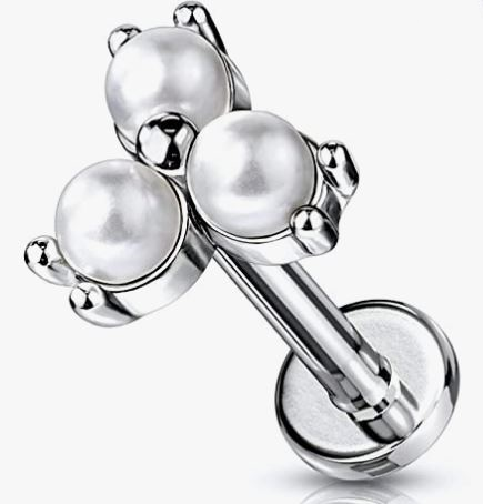 LIA04-1608 Titaani helix helmi kolmio - Lävistyskorut - LIA04-1608 - 1