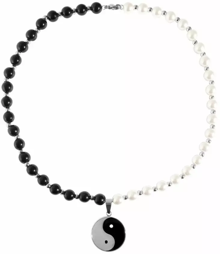 Ying-Ynag lasihelmet 45cm SH548 - Helminauhat ja helmikorut - SH548 - 1