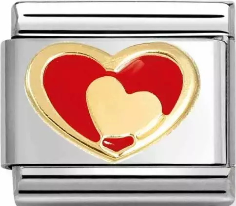 Nomination Punainen tuplasydän 030283-28 - Composable Classic - 030283-28 - 1