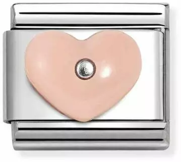 Nomination pala Silvershine pink resin heart 330509-18 - Composable Classic - 330509-18 - 1