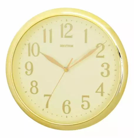 RHYTHM Seinäkello keltakulta - Seinäkellot - CMG613-CR18 - 1