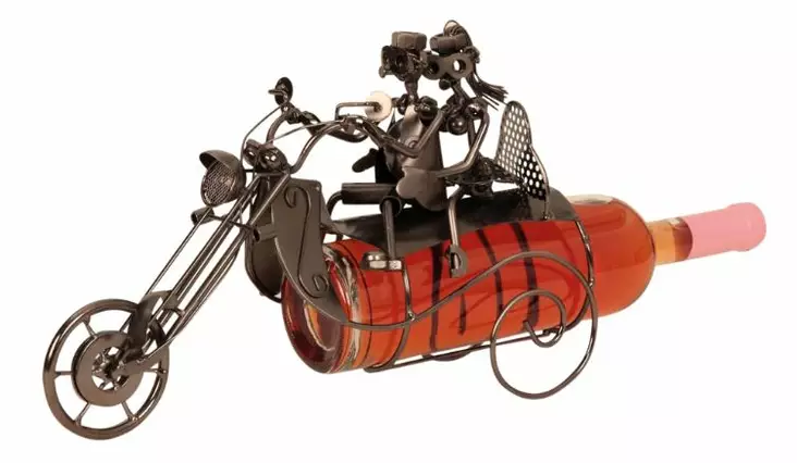 Viinipulloteline Moottoripyöräilijä pari - Taskumatit - Z6008 - 1