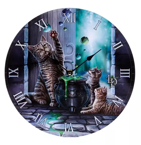 Seinäkello Kissa ja kissanpentu Hubble-k - Seinäkellot - ZC018 - 1