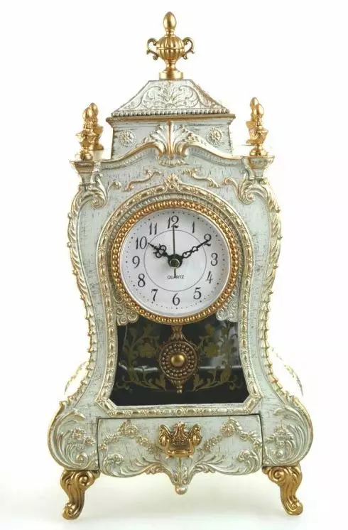 Retro Pöytäkello heilurilla ja soittorasialla - Kodin kellot - ZE008 - 1