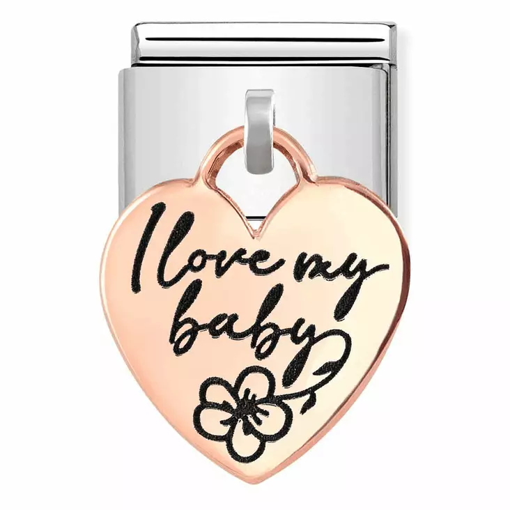 Nomination Heart I love my baby - Nomination combosable classic - 431803-08 - 1