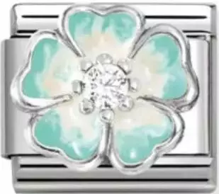 Nomination pala Green shaded flower Whit - Nomination - 330321-18 - 1