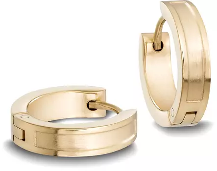 618012-9 Punakullatut korvarenkaat - Teräksiset korvakorut - 618012-9 - 1