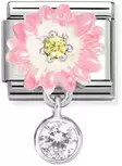 Nomination pala Pink Daisy with cz - Composable Classic - 331814-09 - 1