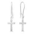 Hopeakorvakorut koukulla risti - Hopeiset korvakorut - 5134039 - 1