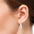 Kyynel hopeakorvakorut 22 x 6 mm - Hopeiset korvakorut - E-15959 - 2