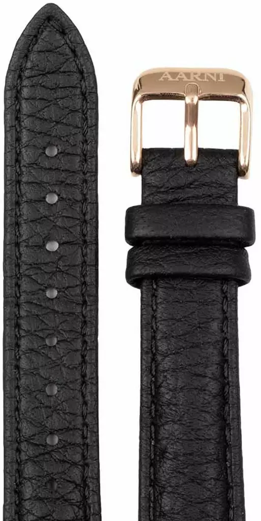 Aarni ranneke, musta 16mm - Aarni miesten rannekellot - 12009 - 1