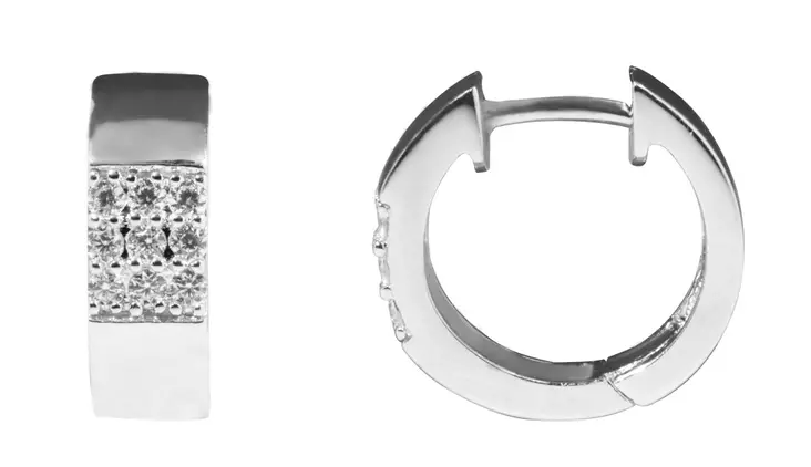 Amanda korvarengas 12x2,7 mm CKK119 - Hopeiset korvakorut - CKK119 - 1