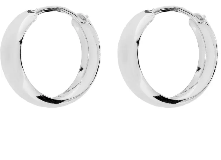 Korvarenkaat 4x13mm - Hopeiset korvakorut - H3009 - 1