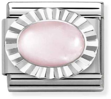 Nomination pala Ovaali ROsa Kvartsi 330507-39 - Silver Shine - 330507-39 - 1