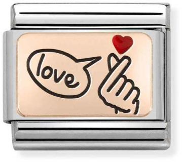Nomination Snap fingers LOVE - Composable Classic - 430201-19 - 1