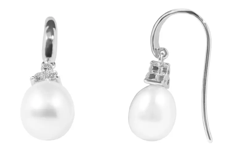 Patras helmikorvakoru 9mm cz EP039 - Hopeiset korvakorut - EP039 - 1