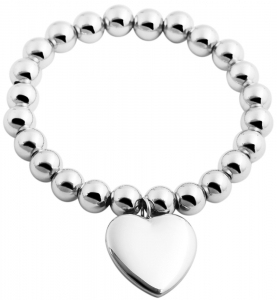 Monica Heart ter=C3=A4sranneketju - Teräksiset rannekorut - SH429 - 1