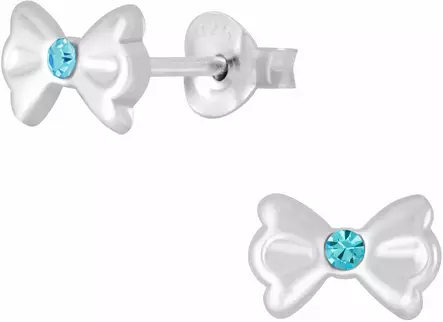 Rusetti emaloitu Y4143 - Hopeiset korvakorut - Y4143A - 1