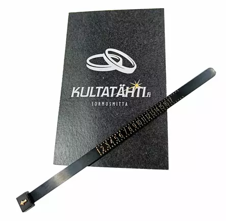Sormusmitta ja muutoskortti - Kultasepäntyöt - SORMUSMITTA - 1