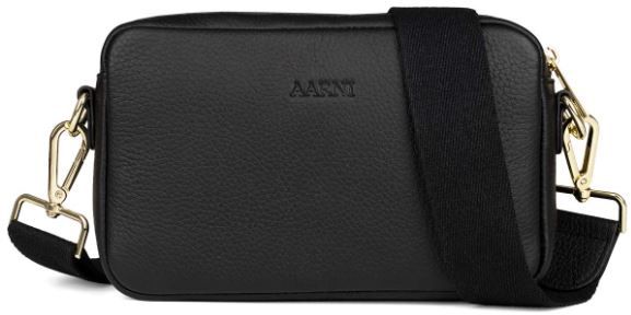 Aarni musta olkalaukku - Korttikotelot ja rasiat - OLKA-MUSTA - 1