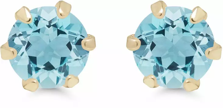 Kultaiset Aqua Korvanapit 6-1010AQUA 1 - Kultaiset korvakorut - 6-1010AQUA - 1