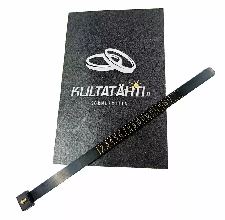 Sormusmitta ja muutoskortti - Kultasepäntyöt - SORMUSMITTA - 1