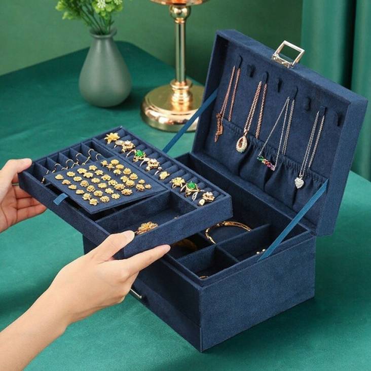 ZE119B LadyBox korulaukku Como sininen lokero - Korurasiat - ZE119B - 1