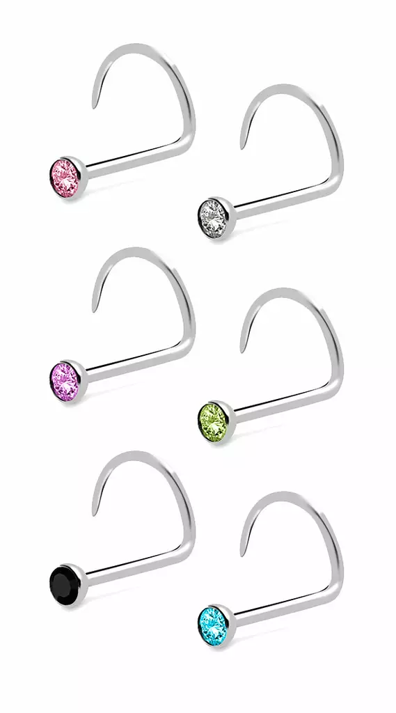 Nen=C3=A4koru Nostril Zirkonia 3939 - Lävistyskorut - 3939B - 1