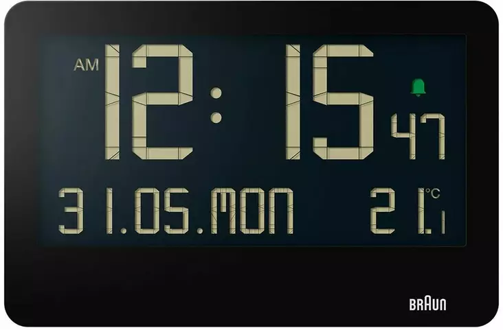 Braun digitaalinen seinäkello BC14B edestä - Seinäkellot - BC14B - 1