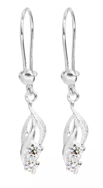 Hopeiset korvakorut zirkoneilla CG5040-C - Hopeiset korvakorut - CG5040-C - 1