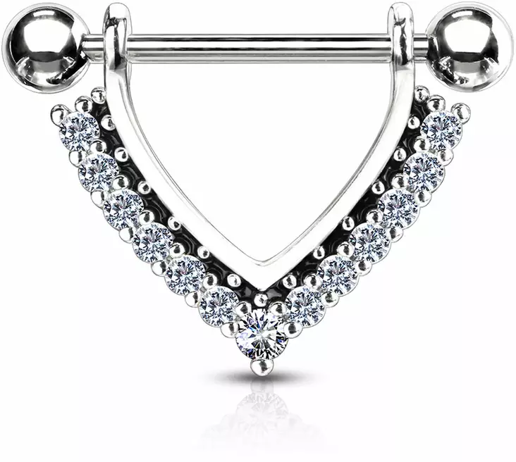 N=C3=A4nnikoru BARBELL V-malli - Lävistyskorut - NK104C - 1