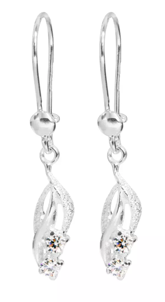 Hopeiset korvakorut zirkoneilla CG5040-C - Hopeiset korvakorut - CG5040-C - 1