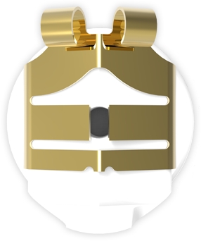 LOX kullattu korvistausta - Hopeiset korvakorut - LOX-2GE - 1