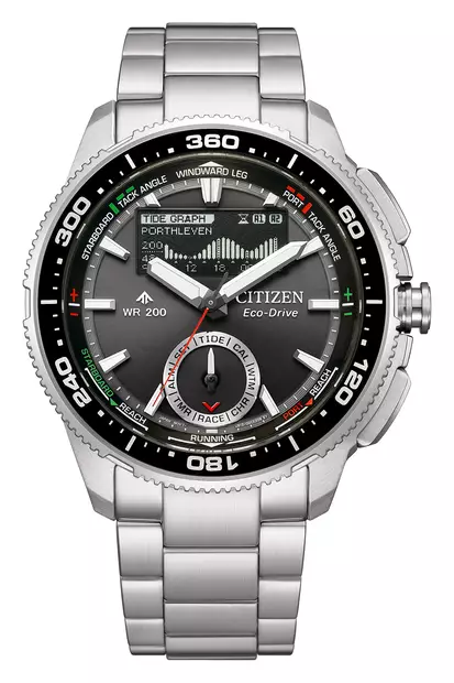 CITIZEN ECO-DRIVE PRO MARINE MUSTA - Citizen miesten rannekellot - JV3001-53E - 1